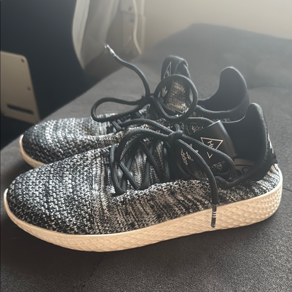 Adidas Hu Knit Black and Gray Sneakers